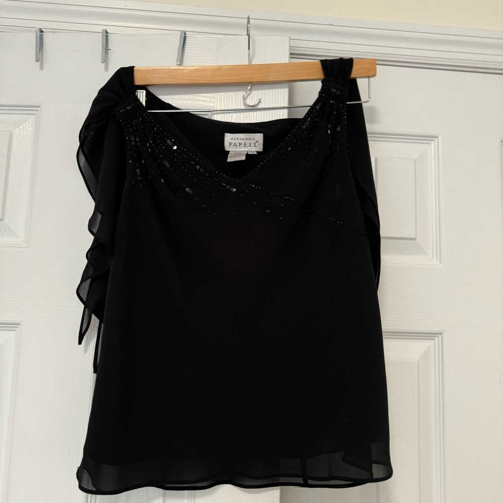 Flutter Sleeve Vintage Tank Adrianna Papell
